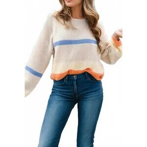 NEW LITTLE DAISY CLOSET open knit drop shoulder sweater in canton